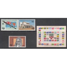 Fidji - Correo Yvert 446/8+H 2 ** Mnh