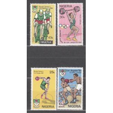 Nigeria - Correo Yvert 446/9 ** Mnh   Olimpiadas de los Angeles