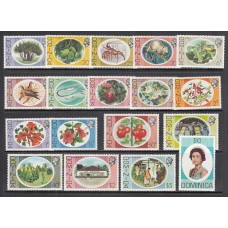 Dominica - Correo 1975 Yvert 447/64 ** Mnh Flora