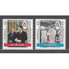 Santa Helena - Correo Yvert 447/8 ** Mnh  Boda real