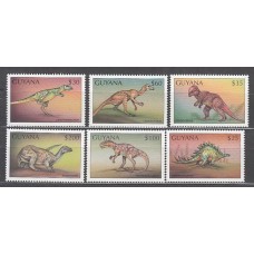 Guayana Britanica - Correo Yvert 4487/92 ** Mnh Fauna Prehistorica