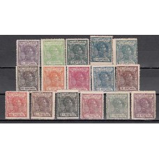 Guinea Correo 1907 Edifil 43/58 * Mh  Normal