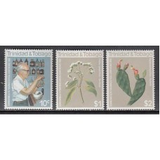 Trinidad y Tobago - Correo Yvert 449/51 ** Mnh  Flores medicinales