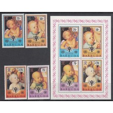 Barbuda - Correo Yvert 449/52+Hb 46 ** Mnh Pinturas de Durero