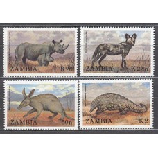 Zambia - Correo Yvert 449/52 ** Mnh  Fauna