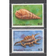Samoa - Correo Yvert 450/1 ** Mnh Fauna Marina. Conchas