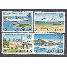 Seychelles - Correo Yvert 450/3 ** Mnh  Barcos. Avión