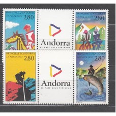 Andorra Francesa Correo 1994 Yvert 450A/B ** Mnh Deportes