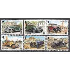 Jersey - Correo 1989 Yvert 451/6 ** Mnh Automóviles