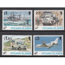 Pitcairn - Correo Yvert 452/5 ** Mnh Transportes Avión Barco