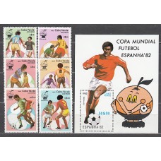 Cabo Verde - Correo Yvert 452/7+Hb 7 ** Mnh  Deportes fútbol