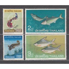 Tailandia - Correo Yvert 453/6 ** Mnh  Fauna peces