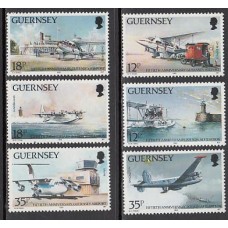 Guernsey - Correo 1989 Yvert 455/60 ** Mnh Aviones