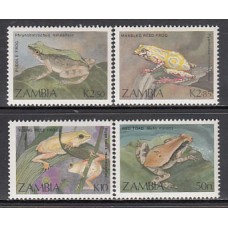 Zambia - Correo Yvert 457/60 ** Mnh   Fauna