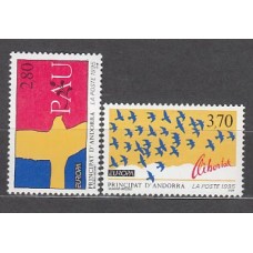 Andorra Francesa Correo 1995 Yvert 457/8 ** Mnh Europa