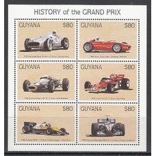 Guayana Britanica - Correo Yvert 4572/7 ** Mnh Deportes. Coches de Carrreras