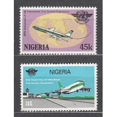 Nigeria - Correo Yvert 457A/B ** Mnh   Aviones