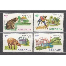 Grenada - Correo 1973 Yvert 459/62 ** Mnh Fauna