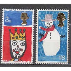 Gran Bretaña - Correo 1966 Yvert 461/2 ** Mnh Navidad