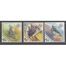 Tuvalu - Correo Yvert 461/2 ** Mnh Fauna. Crustaceos