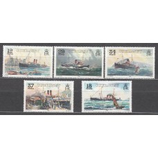 Guernsey - Correo 1989 Yvert 462/66 ** Mnh Barcos