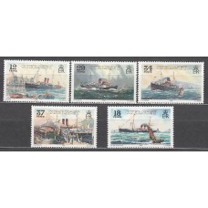 Guernsey - Correo 1989 Yvert 462/66 ** Mnh Barcos