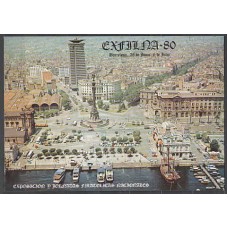 España II Centenario Hojas Recuerdo 1980 Edifil 87 Exfilna 80 día del sello ** Mnh