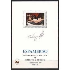 España II Centenario Hojas Recuerdo 1980 Edifil 88 Espamer 80 ** Mnh