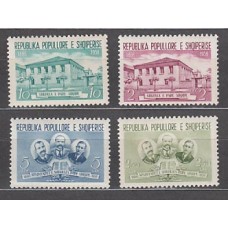 Albania Correo 1956 Yvert 468/71 Mnh ** Escuela Albanesa