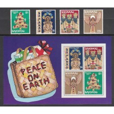 Bahamas - Correo 1980 Yvert 468/71+Hb 30 ** Mnh  Navidad