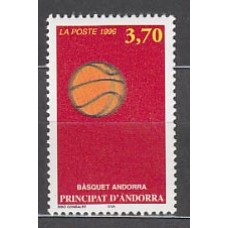 Andorra Francesa Correo 1996 Yvert 468 ** Mnh Basquet  ball