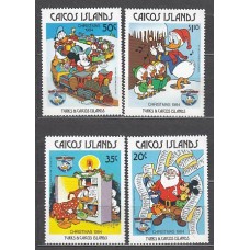 Turk y Caicos - Caicos Correo Yvert 47/50 ** Mnh  Navidad Walt Disney