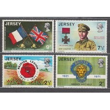 Jersey - Correo 1971 Yvert 47/50 ** Mnh Legión británica