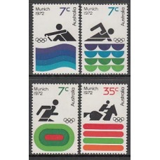 Australia - Correo 1972 Yvert 470/3 ** Mnh Deportes. Olimpiadas de Munich