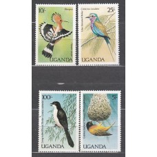 Uganda - Correo Yvert 470/3 ** Mnh  Fauna aves