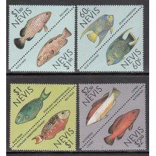 Nevis - Correo Yvert 470/7 ** Mnh Fauna peces