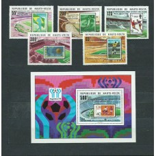 Alto Volta Correo Yvert 470/4+Hb 13 ** Mnh  Deportes fútbol