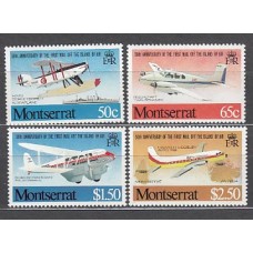 Montserrat - Correo Yvert 472/5 ** Mnh Aviones