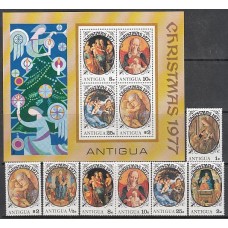 Antigua Correo Yvert 472/477+Hb 32 ** Mnh Navidad