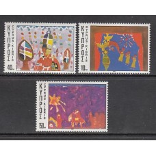 Chipre - Correo 1977 Yvert 474/6 ** Mnh Navidad