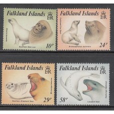 Falkland - Correo Yvert 476/9 ** Mnh Fauna. Focas