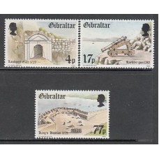 Gibraltar - Correo 1983 Yvert 477/9 ** Mnh Fortaleza
