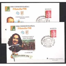 España II Centenario Sobres enteros postales 1998 Edifil 50/1 usado