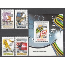 Tanzania - Correo Yvert 480/3+H 85 ** Mnh  Olimpiadas de Calgary