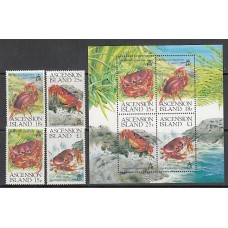 Ascension - Correo Yvert 482/5+Hb 18 ** Mnh  Fauna