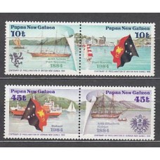 Papua y Nueva Guinea - Correo Yvert 482/5 ** Mnh Barcos