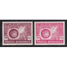 Afganistan Correo Yvert 483/84 ** Mnh Derechos humanos