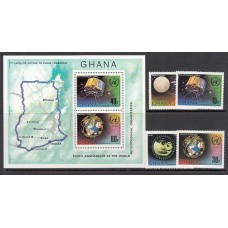 Ghana - Correo 1973 Yvert 483/6+H.50 ** Mnh  Astro