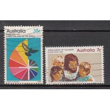 Australia - Correo 1972 Yvert 484/5 usado Navidad