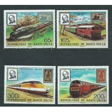 Alto Volta Correo Yvert 484/7 ** Mnh  Trenes